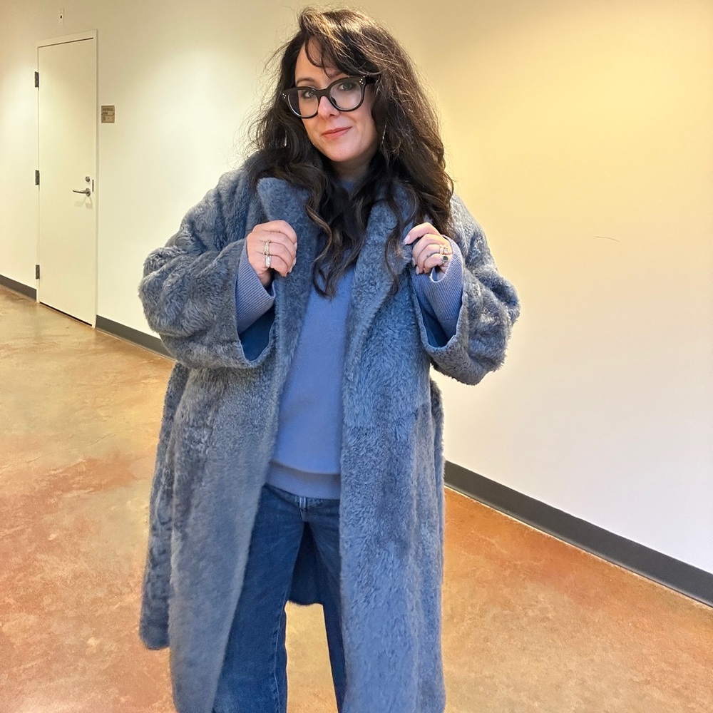 Theory Genuine Shearling Robe Coat - Sold on eBay - Picture 3 of 10